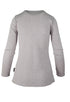 250 Women's Merino Long Sleeve Base Layer Comfort Zone - Light Mel Grey